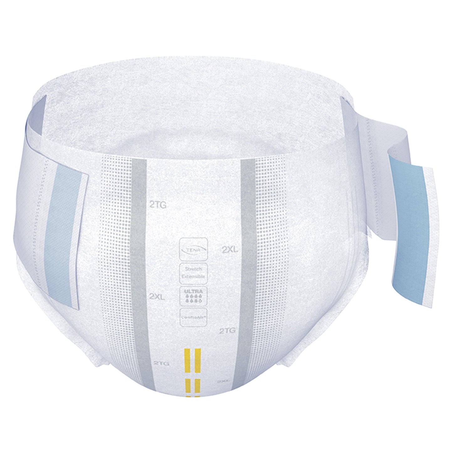 Tena ProSkin Stretch Diapers with Tabs Brief 2XL, Overnight Absorbency