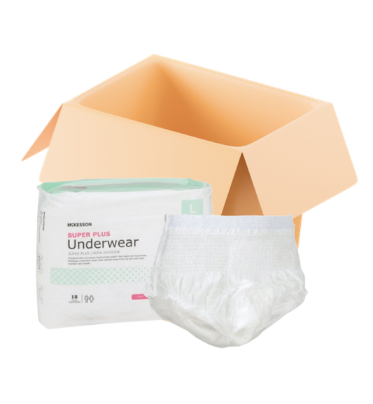McKesson Super Plus Pull-Up Underwear | Regular Absorbency, Bulk Case