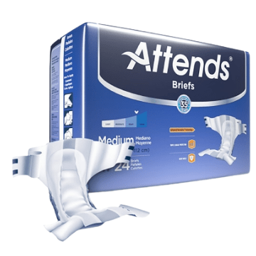 Attends Briefs Diapers with Tabs, Heavy Protection