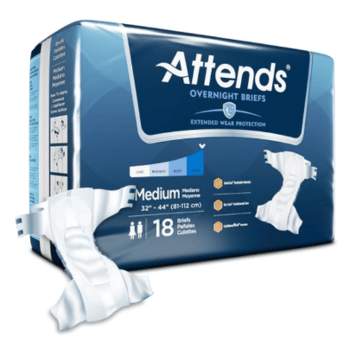 Attends Overnight Briefs with Tabs, Maximum Protection