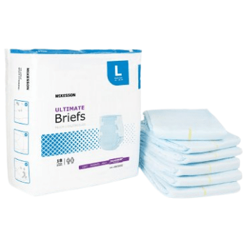 Mckesson Ultimate Briefs Diapers with Tabs, Heavy Absorbency