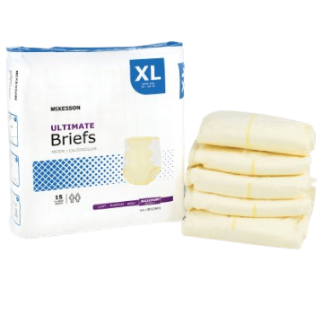 Mckesson Ultimate Briefs Diapers with Tabs, Heavy Absorbency