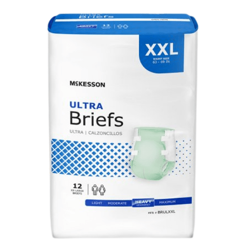 McKesson Ultra Briefs with Tabs, Heavy Protection Adult Diapers