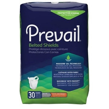 Prevail Belted Shields Undergarments (One Size Fits Most), Regular Absorbency