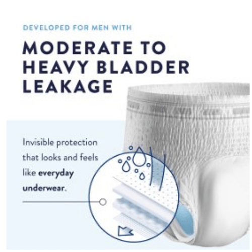 Prevail Daily Underwear for Men Pull-up Diapers, Heavy Absorbency