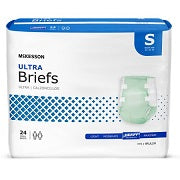 McKesson Ultra Small Briefs Youth/Teen Diapers With Tabs, Overnight Absorbency
