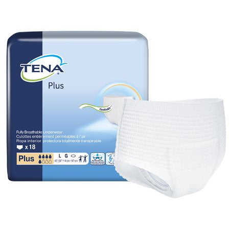 Tena Plus Small Youth Pull Up Diaper Underwear, Regular Absorbency