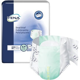 Tena Small Briefs Diapers with Tabs for Smaller Adult, Youth, Teen, Regular Absorbency