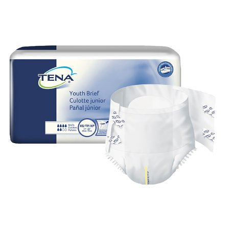 Tena Youth Teen X-Small Diapers with Tabs Brief, Regular to Heavy Absorbency