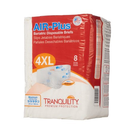 Tranquility Air Plus Bariatric 4X-5X Adult Diaper with Tabs Briefs, Heavy Absorbancy
