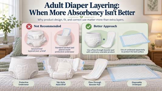 Adult Diaper Layering: Why More Absorbent Products Aren’t Always Better