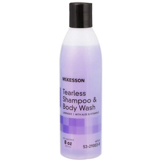 Lavender Tearless Shampoo & Body Wash, 8 oz Flip-Top Bottle