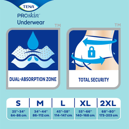 Tena Extra Underwear, Moderate Absorbent Pull Up Diapers