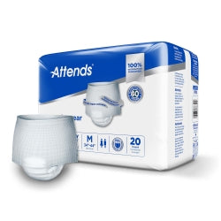 Attends Underwear Pull Up Diapers, Heavy Protection, Bulk Case
