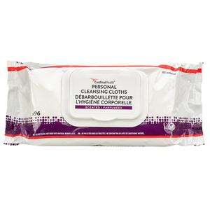 Cardinal Health Incontinence Wipes, Personal Cleansing Wipes, Unscented, Soft Pack, 6 packs, 96 Count