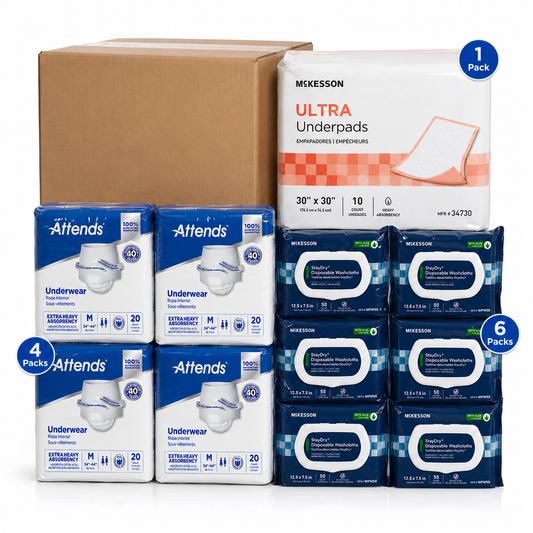Monthly Special Bulk Bundle - Pull Ups, Bed Pads, Wipes