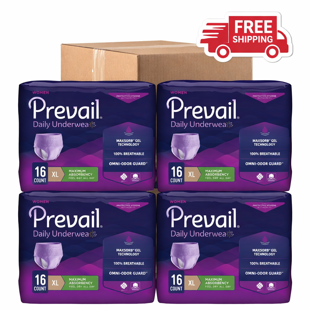 Prevail para mujeres pañales diarios, ropa interior máxima absorbente