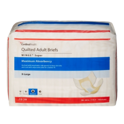 Cardinal Wings Super Quilted Briefs With Tabs, Heavy Absorbent
