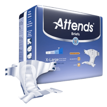 ATTENDS BRIEFS With Tabs, Heavy Absorbent