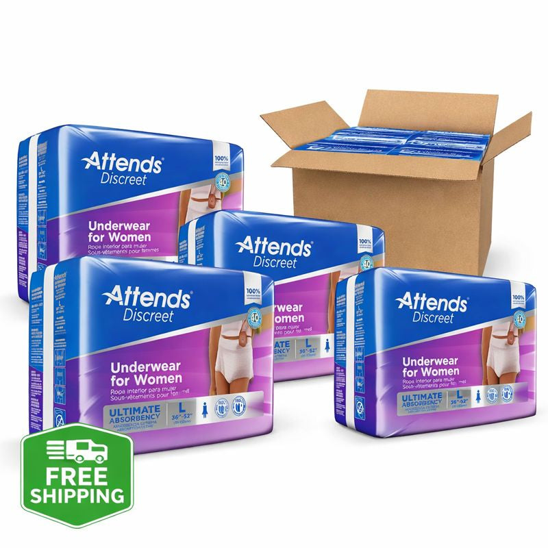 Attends Discreet Pull-Up Underwear for Women – Heavy Absorbent Incontinence Protection