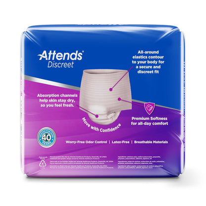 Attends Discreet Pull-Up Underwear for Women – Heavy Absorbent Incontinence Protection