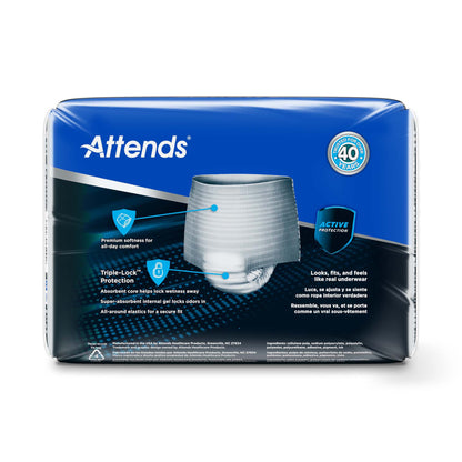 Attends Pull-Up Diapers for Men – Heavy Absorbent Incontinence Underwear