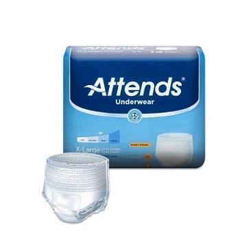 ATTENDS Advanced Underwear. Heavy Absorbent Pull Up Diapers