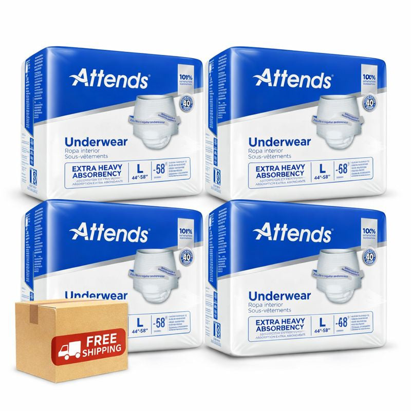 Attends Underwear Pull Up Diapers, Heavy Protection