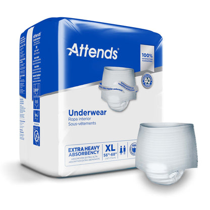 Attends Underwear Pull Up Diapers, Heavy Protection