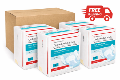 Cardinal Brief Monthly Bulk Bundle- Briefs, Bed Pads, Wipes
