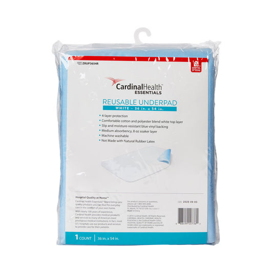 Cardinal Health Essentials Reusable Underpad – 36" x 54"