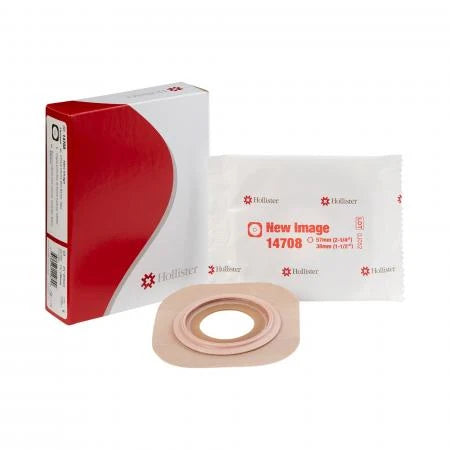 Ostomy Barrier New Image™ Flextend™ Trim to Fit, Standard Wear Adhesive Tape 70 mm Flange Blue Code System Hydrocolloid Up to 2-1/4 Inch Opening