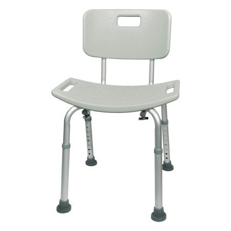 McKesson Bath Bench, Removable Backrest 19-1/4 Inch Seat Width