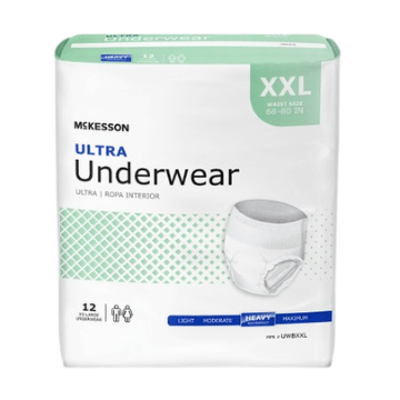 Ropa interior Mckesson Ultra, pañales extraíbles muy absorbentes