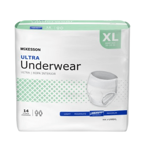 Ropa interior Mckesson Ultra, pañales extraíbles muy absorbentes