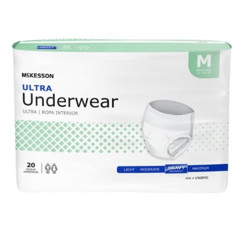 Ropa interior Mckesson Ultra, pañales extraíbles muy absorbentes