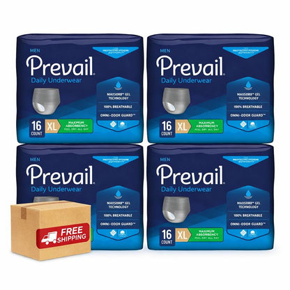 Prevail Ropa interior diaria para HOMBRE, Pull Ups muy absorbentes