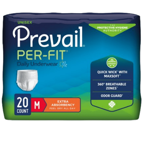 Ropa interior Prevail Per-Fit, pañales extraíbles muy absorbentes