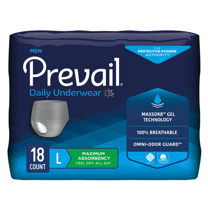 Prevail Ropa interior diaria para HOMBRE, Pull Ups muy absorbentes