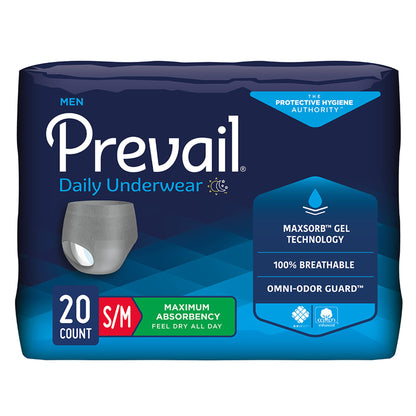Prevail Ropa interior diaria para HOMBRE, Pull Ups muy absorbentes