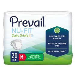 Prevail Nu-Fit Briefs Diapers with Tabs, Heavy Absorbency
