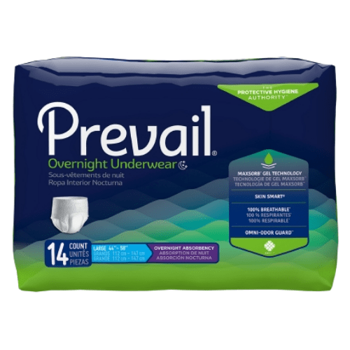 Prevail ropa interior nocturna, pañales extraíbles de máxima absorción