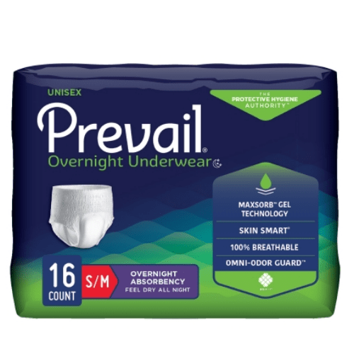 Prevail ropa interior nocturna, pañales extraíbles de máxima absorción