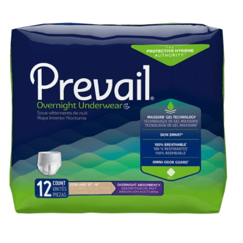 Prevail ropa interior nocturna, pañales extraíbles de máxima absorción