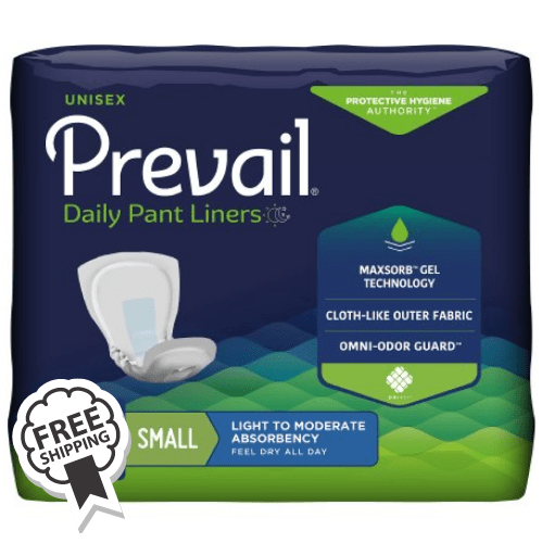 Prevail Daily Pant Liners, Light Absorbent Pads 208/Case