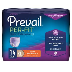 Calzoncillos Prevail Per-Fit, pañales muy absorbentes con pestañas