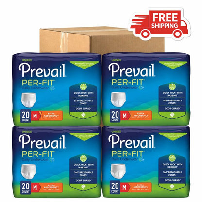 Ropa interior Prevail Per-Fit, pañales extraíbles muy absorbentes