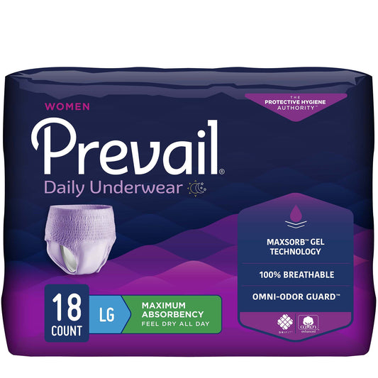 Prevail Daily Women’s Pull-Up Adult Diapers – Heavy Absorbency Incontinence Underwear
