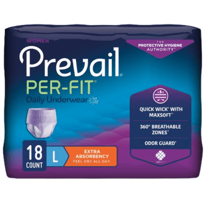 Prevail Per-Fit Women's Pull-Up Diapers Underwear, Regular Absorbency
