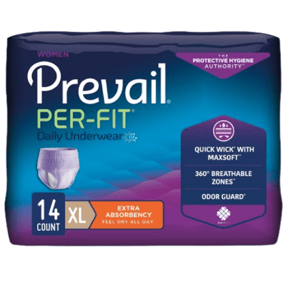 Prevail Per-Fit Women's Pull-Up Diapers Underwear, Regular Absorbency